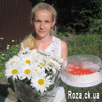 Bouquet of flowers from 25 chamomiles - Photo 1