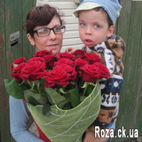 Bouquet of red roses in Cherkasy - Photo 1