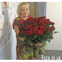 65 red roses - Photo 1