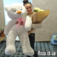 Large White Bear Teddy Bear 1.4 m - Photo 1
