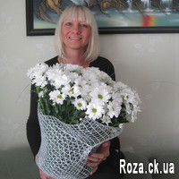 Bouquet of white chrysanthemums - Photo 2