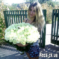 Bouquet of white roses in Cherkassy - Photo 2