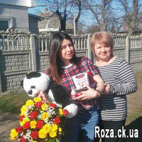 Красно желтая корзина роз - Фото 1
