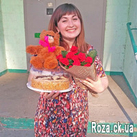 Trendy bouquet of red roses - Photo 5