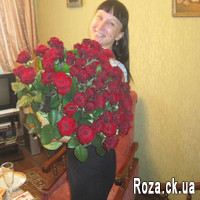 Chic bouquet of 55 red roses - Photo 1