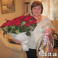 Chic bouquet of 55 red roses - Photo 6