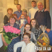 Chic bouquet of pink roses - Photo 1