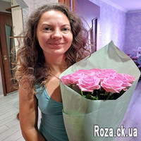 11 pink roses in paper - Photo 1