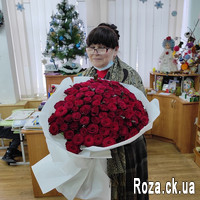 Big bouquet of 101 red roses 70-80 cm - Photo 4
