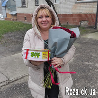 Bouquet of red roses in Cherkasy - Photo 9