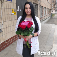 Heart of roses bouquet - Photo 4