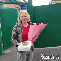Maiden bouquet of roses, alstromeries and chrysanthemums - Photo 1