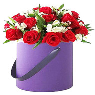 Flowers in a Hat Box