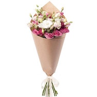 Eustoma in the bouquet
