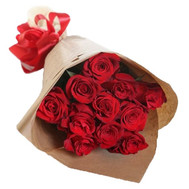 Fashion bouquet of red roses