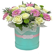 Delicate box with flowers
