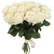 A beautiful bouquet of white roses