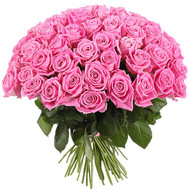Шикарний букет із рожевих троянд