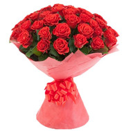 Amazing bouquet of 45 red roses