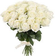 Amazing bouquet of white roses