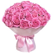 35 pink roses in Cherkassy