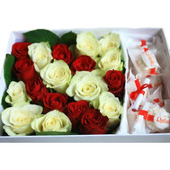Flowers in a Box with Sweets