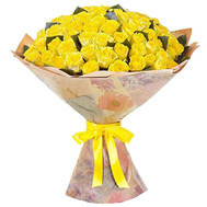 Bright bouquet of 101 roses
