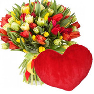 101 tulip and heart