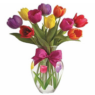 Buy a small bouquet of tulips