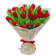 Bouquet of tulips for your beloved