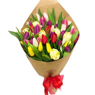 Bouquet of Tulips in Paper