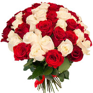 Wonderful bouquet of 51 roses
