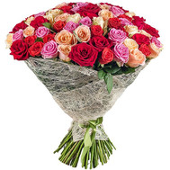 An excellent bouquet of 101 roses