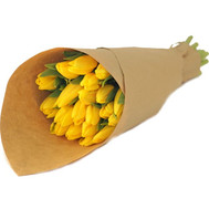 Yellow Tulips in Kraft