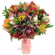 31 alstroemerias in bouquet