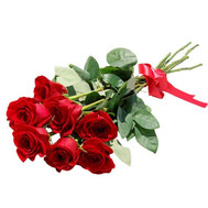 7 red roses