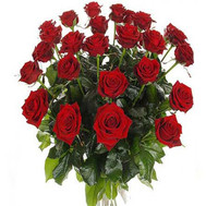 Bouquet of burgundy roses