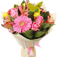 Bouquet of alstroemerias and gerberas