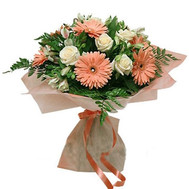 Bouquet of gerberas, alstromeries and roses