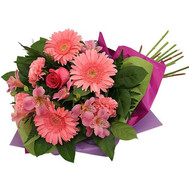 Bouquet of gerberas and alstroemerias
