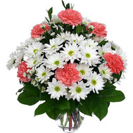 Bouquet of carnations and chrysanthemums