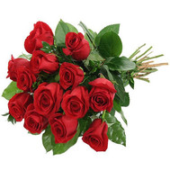Bouquet of roses with ribbon