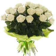 A gorgeous bouquet of white roses