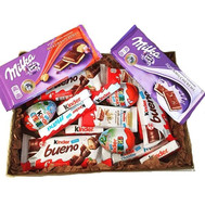 A rectangular box of sweets