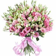 51 eustoma in a tender bouquet