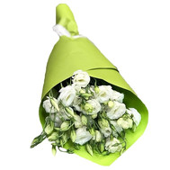 White eustoma bouquet