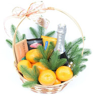 Basket New Year's compliment