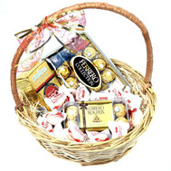 Basket of sweets and coffee Lavazza