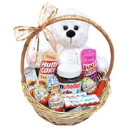 Basket of sweets and Teddy Bear