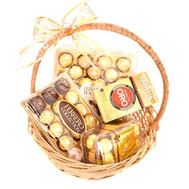 Ferrero gift basket and coffee